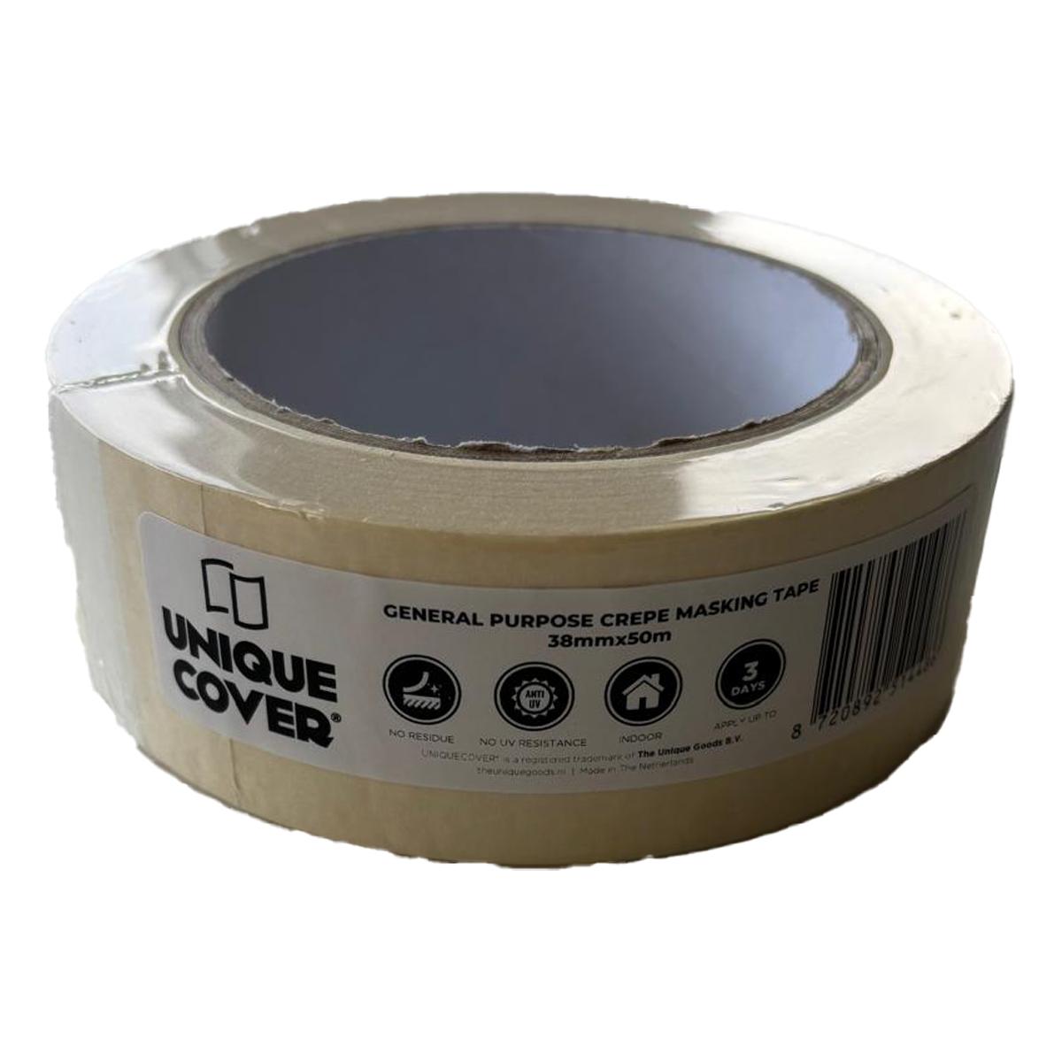 UNIQUECOVER MSX80 General Purpose Crepe Masking Tape